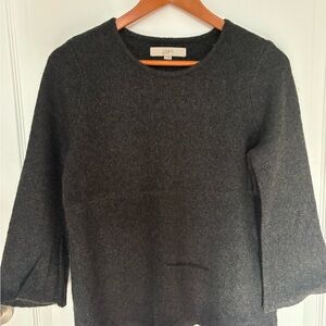 LOFT Charcoal Knit Top